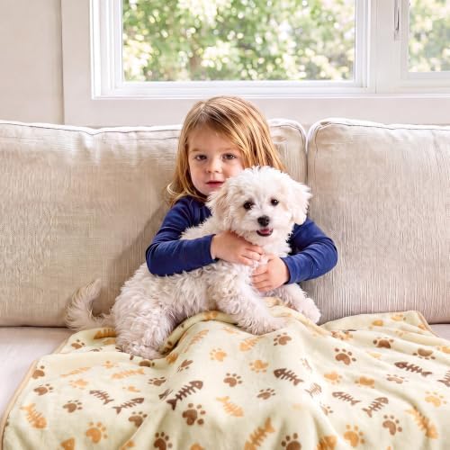 Luciphia 1 Pack 3 Blankets, Cute Cat Printed Fluffy Fleece Pet Blanket - Image 4