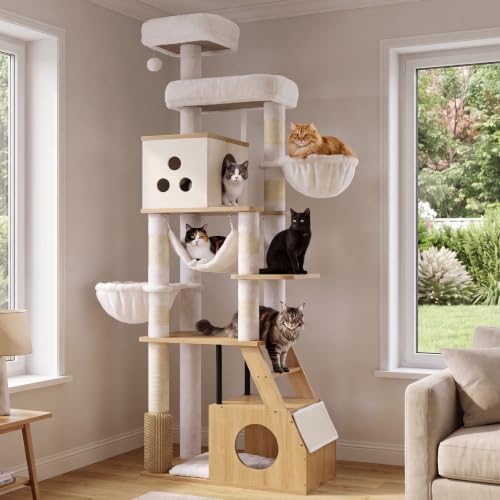 Heybly Wooden Cat Tree - Image 4