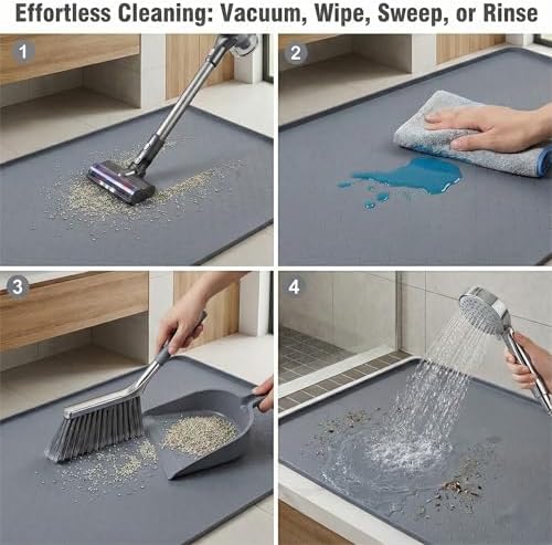 XL Cat Litter Mat: Premium Silicone Waterproof Litter Box Mat - Image 4