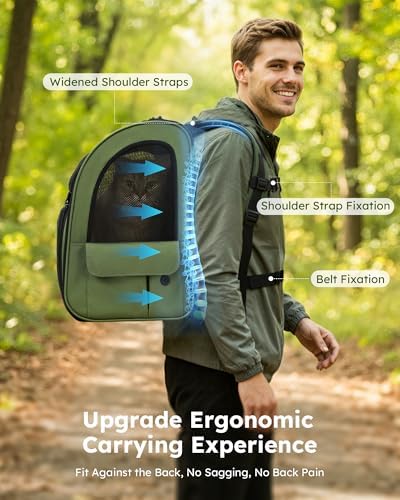 pecute Pet Backpack Expandable, Cat Carrier Backpack - Image 7