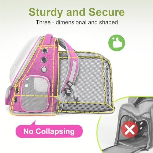 Cawypety Expandable Cat Backpack Large Space Cat Bubble Backpack Carrier - Image 4
