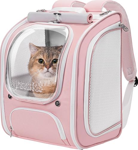 Pecute Cat Backpack Carrier, Large Space Cat Bubble Backpack by pecute