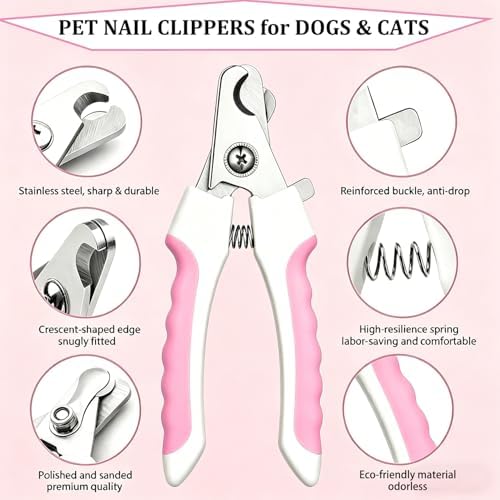 7PCS Dog Grooming Brush Kit for Shedding and Matted Fur, Self-Cleaning Slicker - Image 3