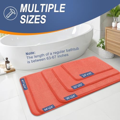 OLANLY Memory Foam Bathroom Runner Rugs 47x20, Absorbent Long Mat - Image 5