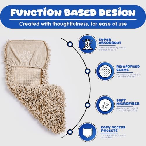 Dog Towel for Drying Dogs, Absorbent Microfiber Bath Towel - Image 3