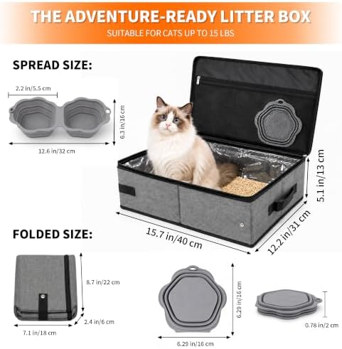 Aokeyee Portable Travel Litter Box - Image 2