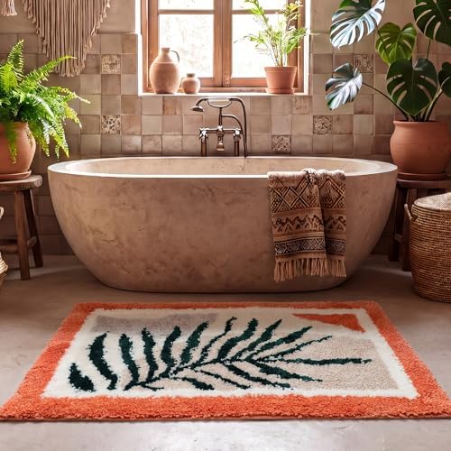 Boao Boho Bathroom Rug Non Slip, 24 x16 in - Image 6