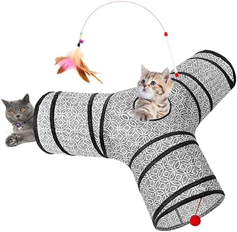 Tempcore Cat Tunnel, 3-Way Collapsible Toy by Tempcore