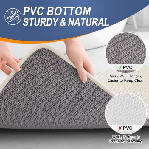 OLANLY Memory Foam Bathroom Runner Rugs 70x24, Absorbent Long Mat - Image 4