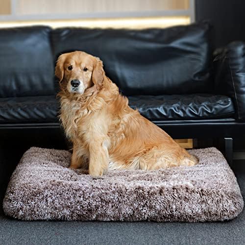 Dog Bed Crate Pad Plush Soft Pet Bed Calming Dog Crate Bed - Image 3