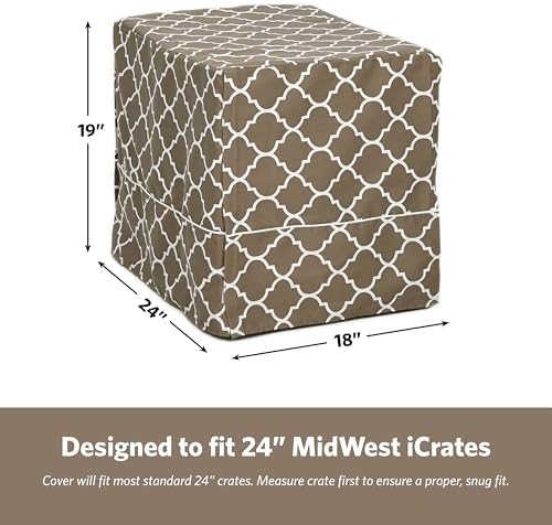 MidWest Homes for Pets Small Dog Crate Cover Featuring Teflon Fabric Protector - Image 6