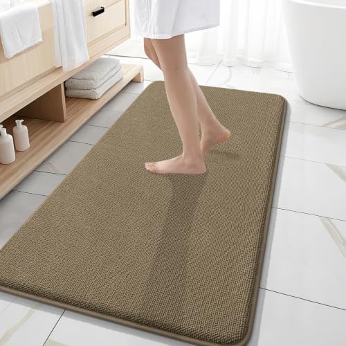 OLANLY Memory Foam Bathroom Runner Rug 47x20, Absorbent Long Bath Mat by OLANLY