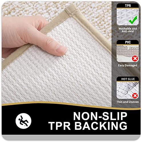 OLANLY Bathroom Runner Rugs 47x20, Long Bath Mats - Image 4