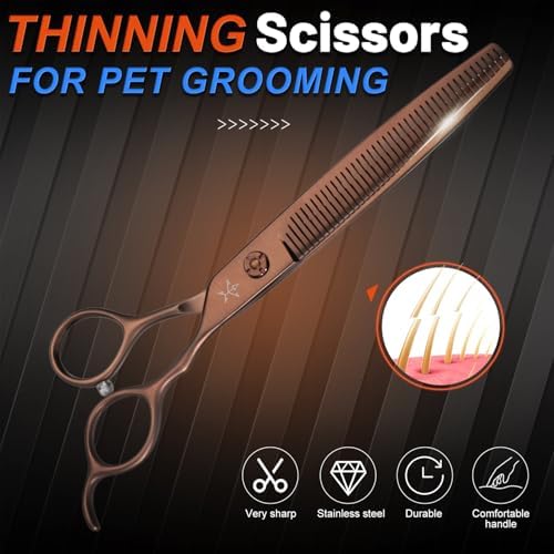 High-end Professional Dog Grooming Thinning Scissors Teeth Cutting Blending - Image 6
