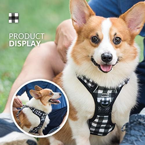 PoyPet Plaid Dog Harness Small, No Pull Vest - Image 6