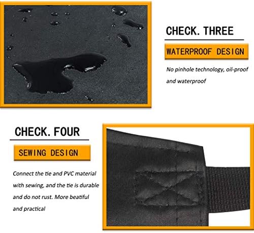 Homsolver Waterproof Dishwasher Apron, Adjustable Rubber Butcher Apron - Image 4