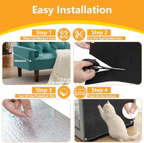 Cat Scratch Pad for Wall, Scratch Furniture Protector - Image 6