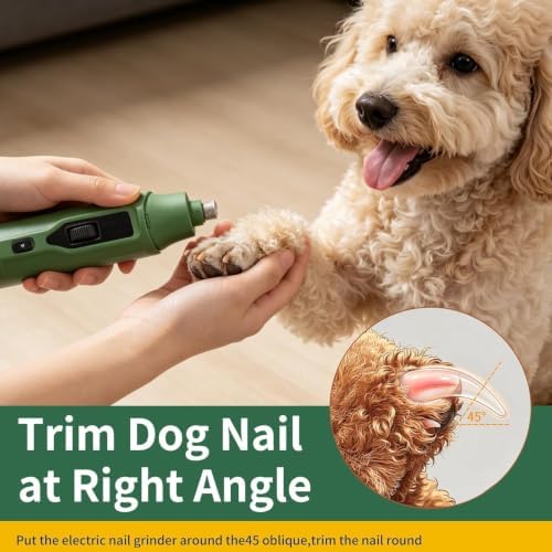 Dog Nail Grinder 7-Speed with LED Light, USB-C Rechargeable - Image 5