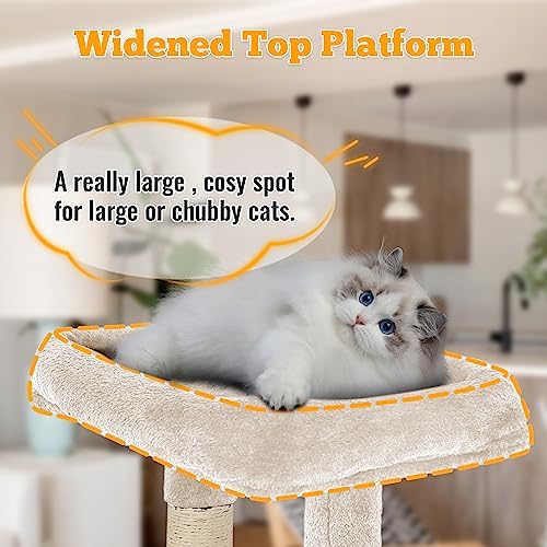 FDW 37.8 inch Cat Tree Cat Tower - Image 2