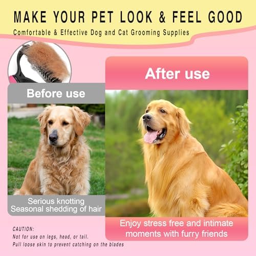 Pet Grooming Rake for Dogs & Cats - Image 4