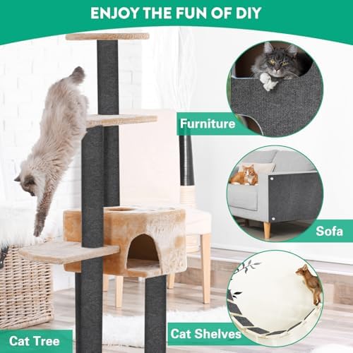 Cat Scratch Couch Furniture Protector, Trimmable Self-Adhesive Cat Scratch - Image 6