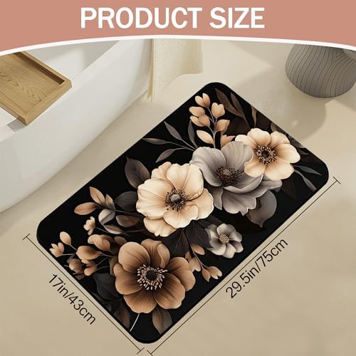 Bath Mat, Quick-Drying Non-Slip Rubber Bath Mats Artistic Absorbent - Image 2