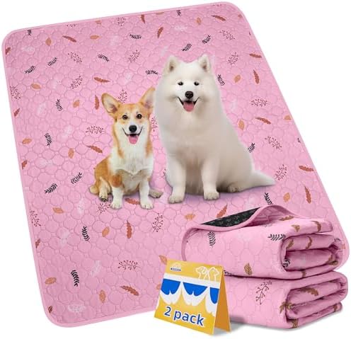 Sunheir Washable Pee Pads for Dogs 2-Pack Reusable Puppy Pads Pet Training Pads - Image 6