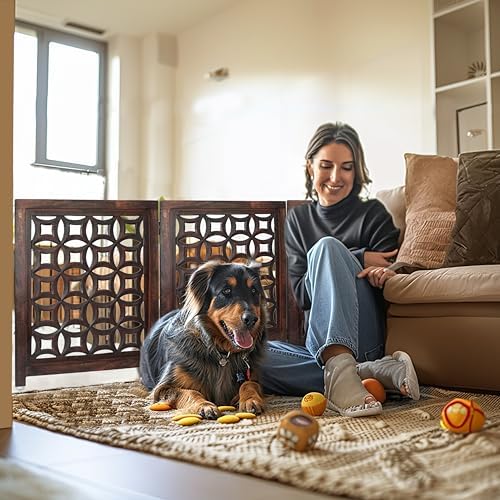 Wooden Foldable Pet Dog Gate - Image 2
