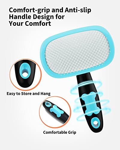 Glendan Dog & Cat Brush- Slicker Pet Brush- Shedding Grooming Tools - Image 4