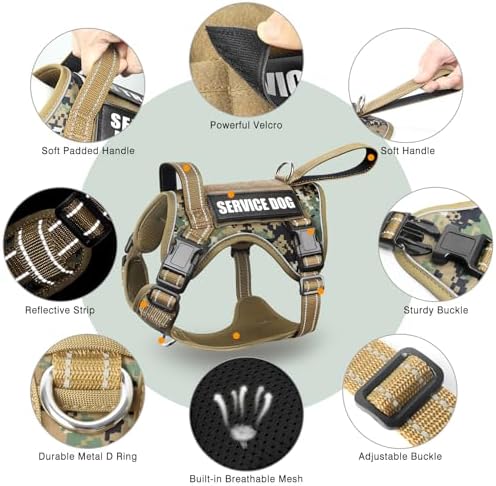 WINSEE Tactical Dog Harness, No Pull Dog Harness - Image 3