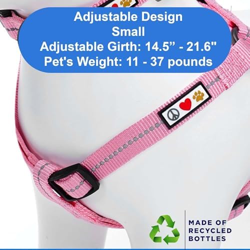 Pawtitas Recycled Reflective Step-in Dog Harness – Adjustable No-Pull Vest - Image 3