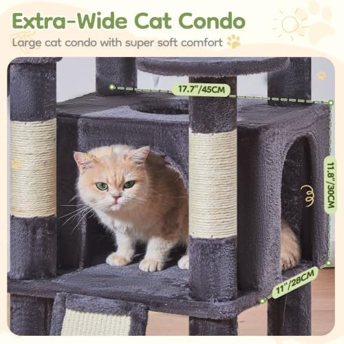 Taoqimiao Sturdy Cat Tree, Cat Tower - Image 4