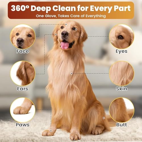 Thick Pet Glove Wipes for Dog & Cat - Image 3