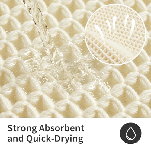 ILANGO Upgraded Waffle Bath Rug 24x54, Super Absorbent Non Slip Bath Mat - Image 6