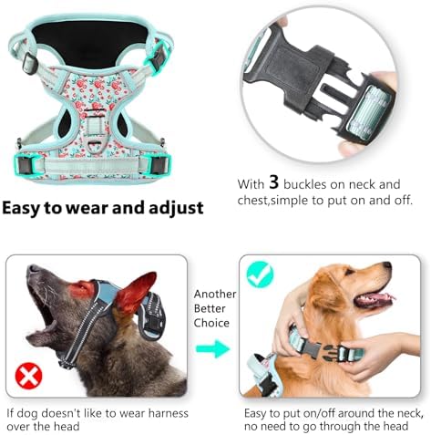 Timos Dog Harness, Front Clip No Pull Medium Sized - Image 2
