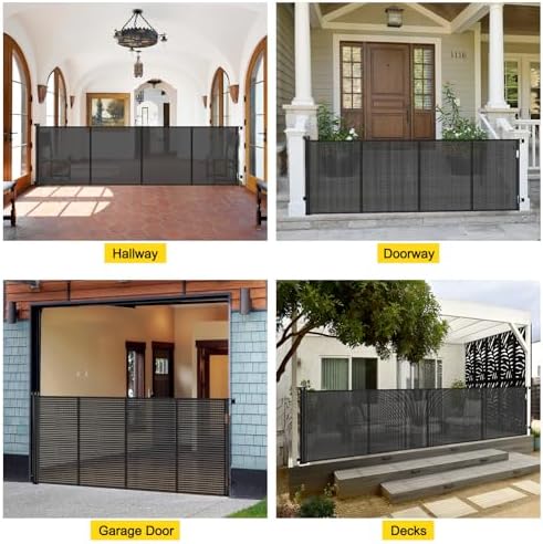 Reinforced 42" Extra Tall x 80" Wide Retractable Baby Gates - Image 6