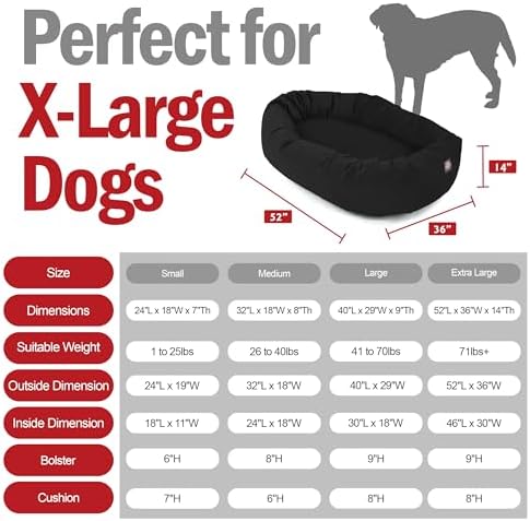 Majestic Pet 52 Inch Suede Calming Dog Bed Washable – Cozy Soft Round Dog Bed - Image 3