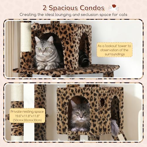 Globlazer F70 Pro Leopard Heavy Duty Cat Tree Tower - Image 3