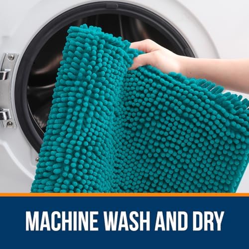 OLANLY Large Bathroom Rugs 70x46, Extra Soft Absorbent Chenille Bath Rugs - Image 5