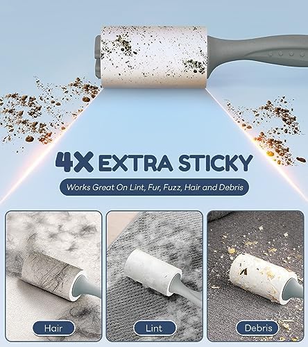MONSEK 4X Extra Sticky Lint Roller - Image 2