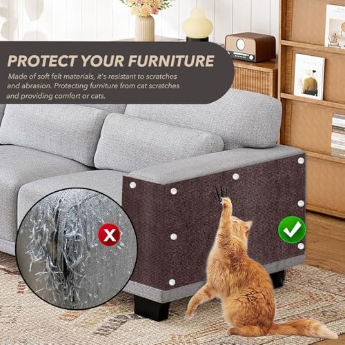 78.7"x15.8" DIY Cat Scratch Furniture Protector, Self-Adhesive - Image 3