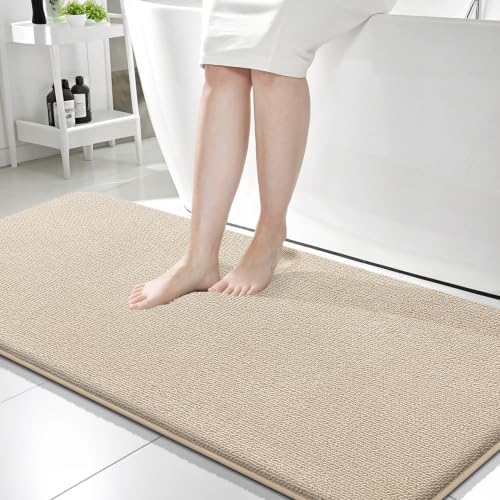 OLANLY Memory Foam Bathroom Runner Rugs 59x24, Absorbent Long Mat by OLANLY