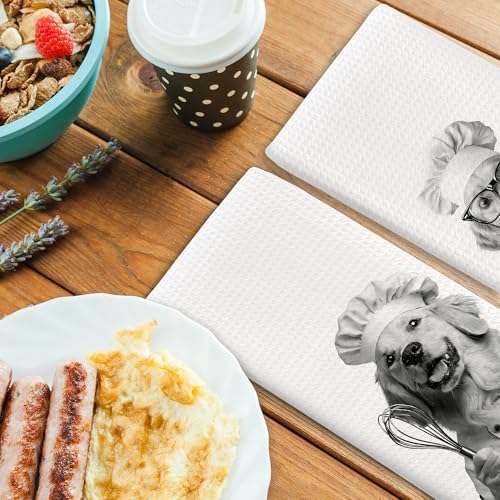 Dog Kitchen Towels Decor Set of 2 - Image 4
