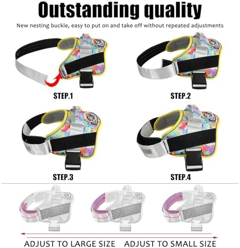 Bolux Dog Harness, No-Pull Reflective Dog Vest, Breathable Adjustable Pet - Image 3