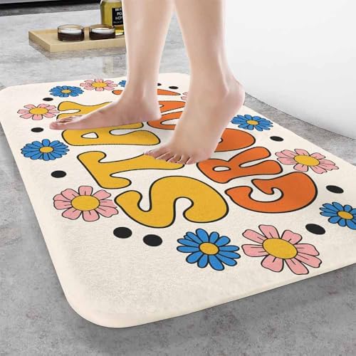 Seventies Retro Stay Groovy Bath Rugs - Image 2