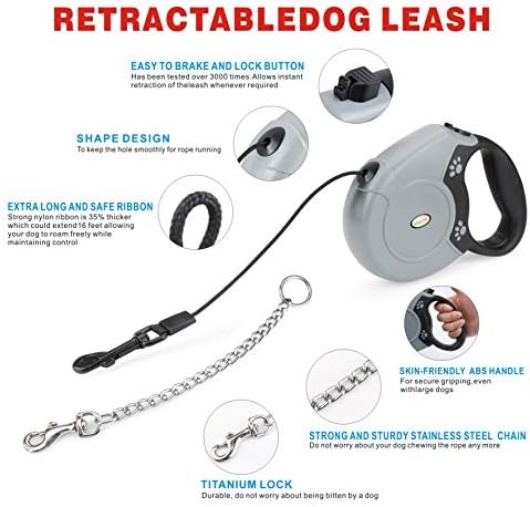 Idepet Heavy Duty Retractable Dog Leash - Image 2