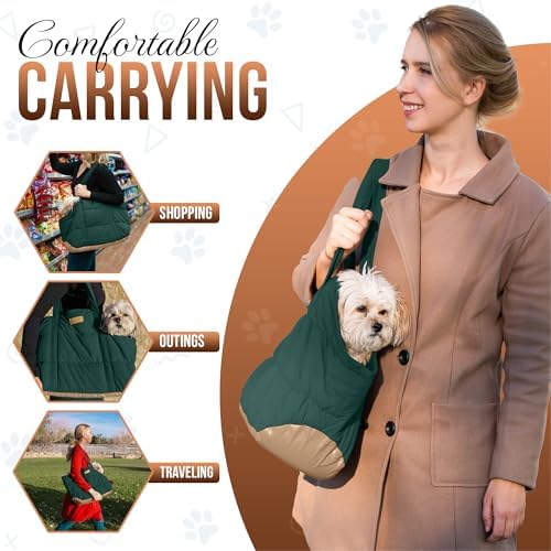 Plush Dog Purse Carrier for Small Dogs, Soft Tote - Image 2