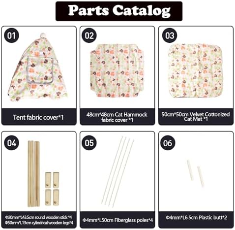 Elevated Pet Hammock Bed Tent House - Image 5