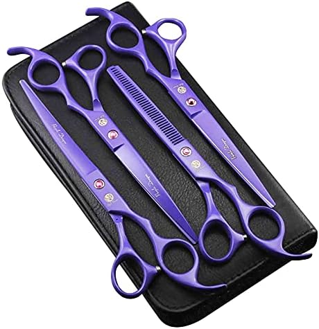 Purple Dragon 7.0 inch Dog Grooming Scissors Set by PurpleDragon
