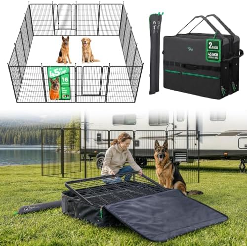 FXW Rollick Dog Playpen with Storage Bags, 16 Panels by FXW